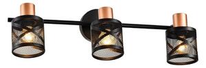 Spot de perete Prezent 75469 ANTARES 3xE14/40W/230V negru/cupru