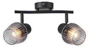 Spot Prezent 14101 OASIS 2xE27/60W/230V negru/fumuriu