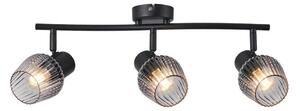 Spot Prezent 14102 OASIS 3xE27/60W/230V negru/fumuriu