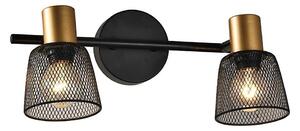 Spot de perete Prezent 75471 DAYTONA 2xE14/40W/230V negru/auriu