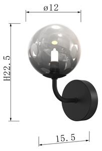 Aplică ONLI PALOMA 1xG9/10W/230V negru/fumuriu