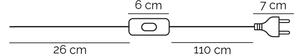 Lampă de masă ONLI BRUCE 1xE27/15W/230V 52 cm crom mat