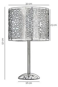 Lampă de masă ONLI BRUCE 1xE27/15W/230V 52 cm crom mat