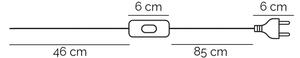 Lampă de masă ONLI WIRE 1xE27/15W/230V 48 cm negru