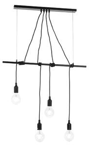 Lustră pe cablu ONLI WIRE 4xE27/15W/230V negru