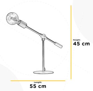 Lampă de masă ONLI ASTE 1xE27/15W/230V 45 cm negru/auriu