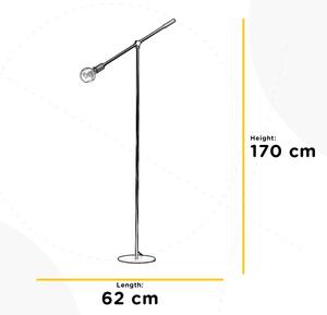 Lampadar ONLI ASTE 1xE27/15W/230V negru/auriu