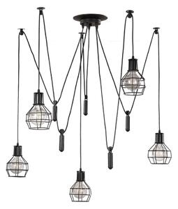 Lustră pe cablu ONLI SPIDER 5xE27/15W/230V spider negru