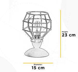 Lampă de masă ONLI SPIDER 1xE27/15W/230V 23 cm negru/maro