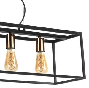 Lustră pe cablu ONLI FLOKI 4xE27/15W/230V negru/cupru