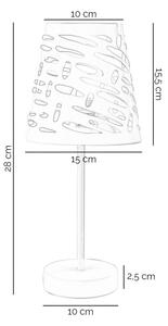 Lampă de masă ONLI RICKY 1xE14/10W/230V 28 cm alb