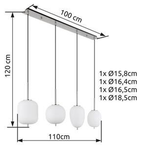 Lustră pe cablu Globo 15345-4NO BLACKY I 4xE14/40W/230V