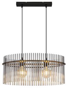 Lustră pe cablu Globo 15698H3 GORLEY 2xE27/60W/230V negru