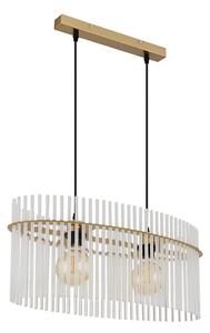 Lustră pe cablu Globo 15698H3M GORLEY 2xE27/60W/230V auriu