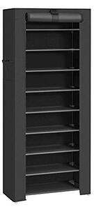 Dulap pliabil, Songmics, RXJ10H, Negru, 58 x 28 x 160 cm