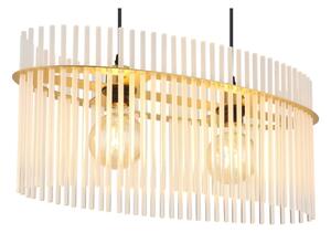 Lustră pe cablu Globo 15698H3M GORLEY 2xE27/60W/230V auriu
