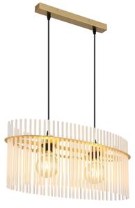 Lustră pe cablu Globo 15698H3M GORLEY 2xE27/60W/230V auriu