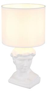 Lampă de masă Globo 21732W HERMES 1xE14/40W/230V alb
