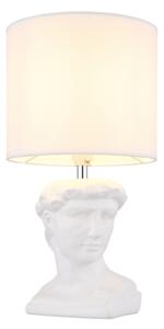Lampă de masă Globo 21732W HERMES 1xE14/40W/230V alb