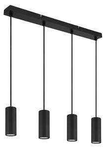 Lustră pe cablu Globo 57918-4HB JAMES 4xGU10/25W/230V negru