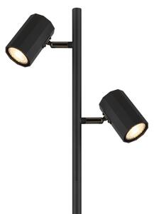 Lampadar Globo 57918SB JAMES 2xGU10/5W/230V negru
