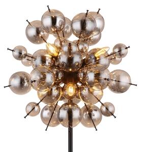 Lampadar Globo 15633SS UDO 6xE14/25W/230V negru/fumuriu