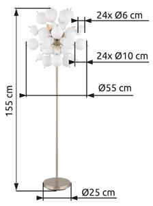 Lampadar Globo 15633SO UDO 6xE14/25W/230V alb