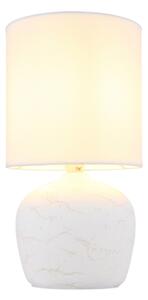 Lampă de masă Globo 21739W MARBLE 1xE14/40W/230V alb
