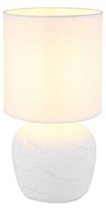 Lampă de masă Globo 21739W MARBLE 1xE14/40W/230V alb
