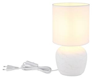 Lampă de masă Globo 21739W MARBLE 1xE14/40W/230V alb