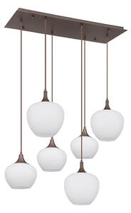 Lustră pe cablu Globo 15548-6HC MAXY 6xE27/40W/230V alb