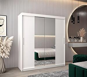 Dressing Alex, 120x60x200cm, cu oglinda, Alb, Pal 18 mm