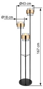 Lampadar Globo 15560S MILLEY 3xE27/60W/230V
