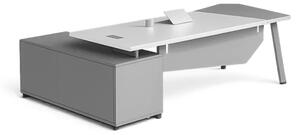 Birou Platinia cu dulap lateral - dimensiuni 2000*1400*750 mm