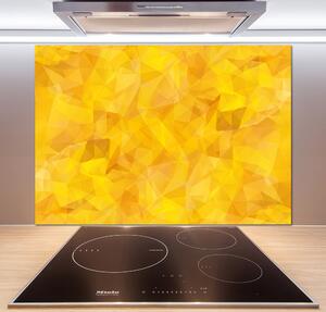 Panou sticlă decorativa bucătărie triunghiuri abstractizare