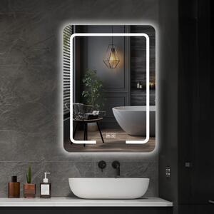 IREDA Oglindă de baie cu iluminare LED, 60 x 80 cm