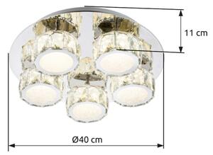 Plafonieră LED dimabilă Globo 49350D4 AMUR LED/40W/230V 4000K d. 40 cm