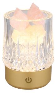 Lampă LED RGB tactilă reîncărcabilă dimabilă de masă Globo 21044 LIZZY LED/1W/5V 1200 mAh auriu