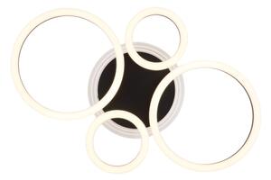 Plafonieră LED Globo 48039-40 LORETTA LED/40W/230V d. 35,5x53 cm negru