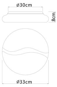 Plafonieră LED Globo 41790-18 LETICIA LED/24W/230V d. 33 cm