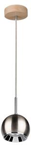 Lustră LED pe cablu Spot-Light 5141174 BALL WOOD 1xGU10/5W/230V stejar mat