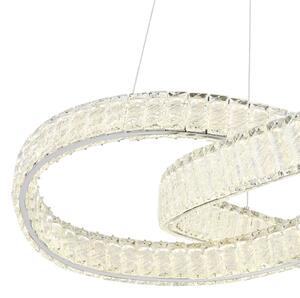Lustră LED dimabilă pe cablu Globo 67162-110CCT MUCKY 110W/230V d. 78 cm + telecomandă