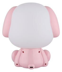 Veioză LED reîncărcabilă dimabilă de veghe pentru copii Globo 21761P PUPPY 1W/5V 500 mAh roz