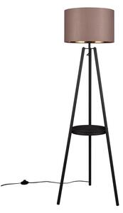 Lampadar negru cu raft (înălțime 152 cm) Colette – Trio