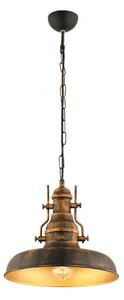 Lustră pe lanț 1xE27/40W/230V bronz