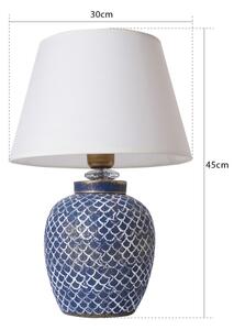 Lampă de masă 1xE27/40W/230V albastru