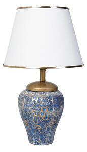 Lampă de masă 1xE27/40W/230V albastru/auriu