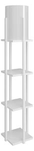 Lampadar cu rafturi NORA 1xE27/40W/230V alb