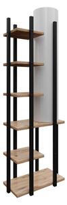 Lampadar cu rafturi MODA DOR 1xE27/40W/230V negru/maro