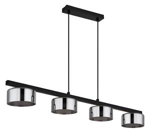 Lustră LED pe cablu Globo 16055-4HS HIGGINS 4xGX53/6W/230V fumuriu/negru